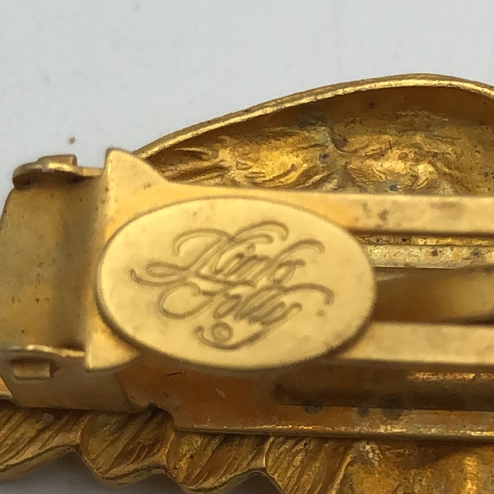 Kirks Folly Art Nouveau Style Gold Tone Angel Winged Cherub Hair pin - Picture 4 of 10